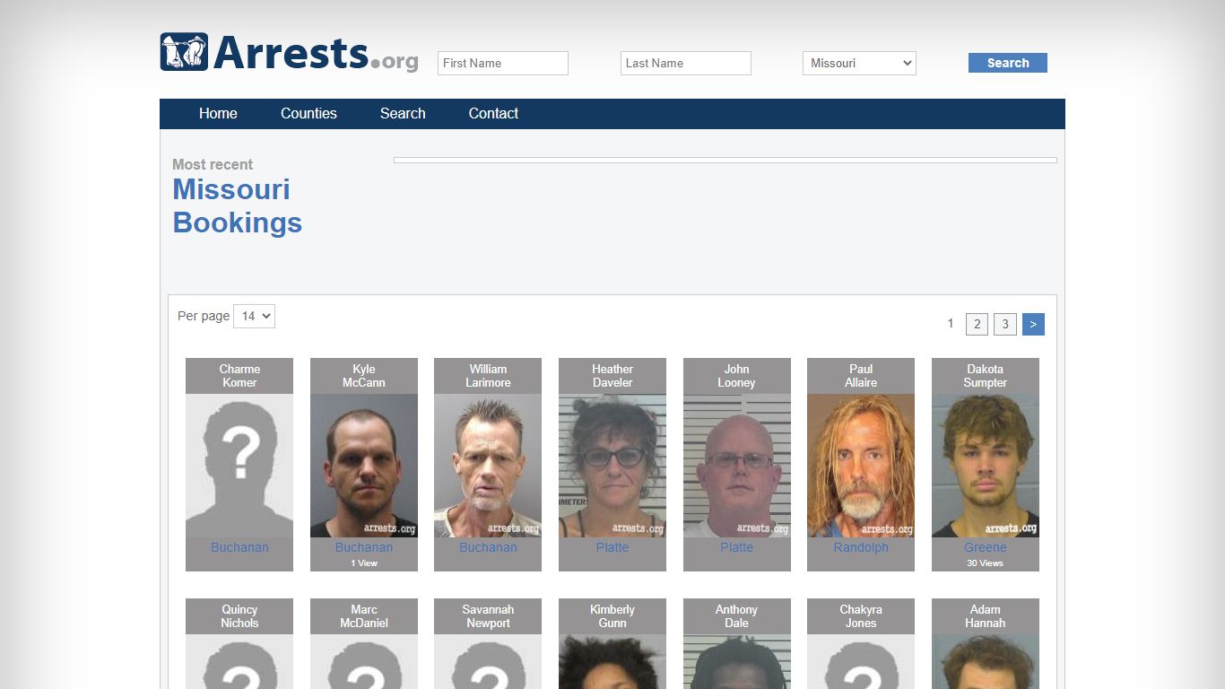 Missouri Arrests and Inmate Search